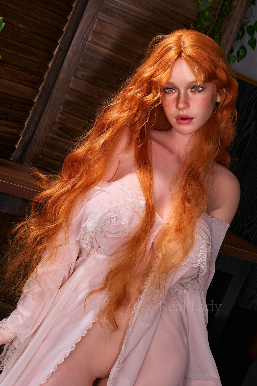 Real Lady 159cm G Cup - Silicone - Hailey R12 ROS MAX (Natural)