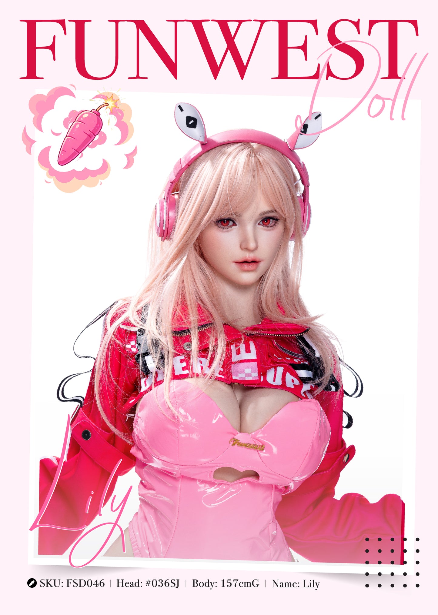 FunWest 157cm G Cup - Silicone - Lily (FSD046)